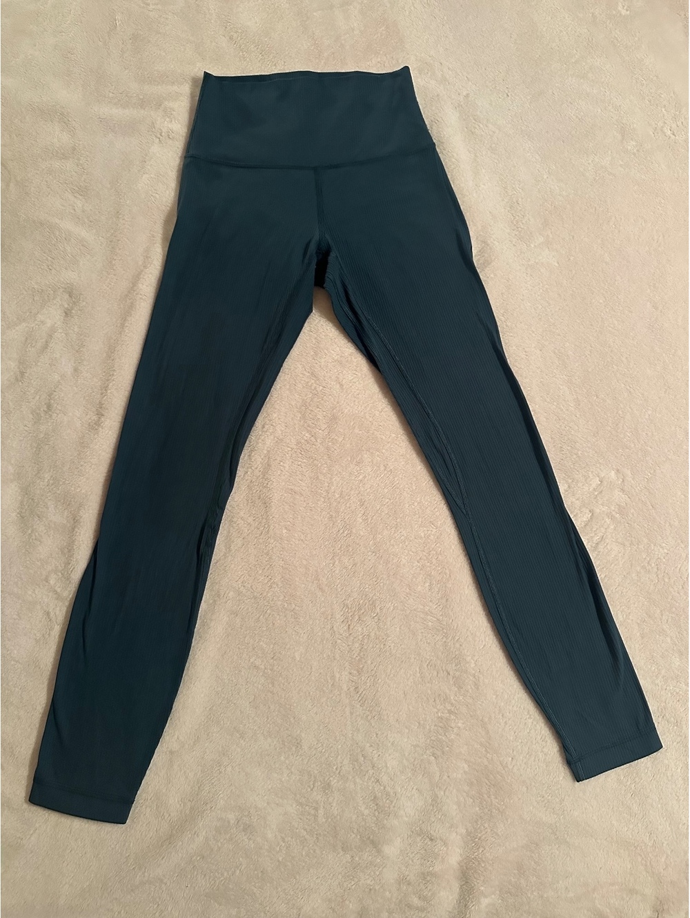Lululemon Align Ribbed High-Rise Pant 25" - Dark Teal - Women's Size 4